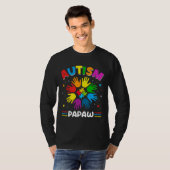 Autism Papaw Love Autism Awareness Family Matching T-shirt (Voorkant volledig)