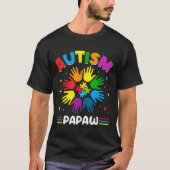 Autism Papaw Love Autism Awareness Family Matching T-shirt (Voorkant)