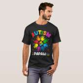 Autism Papaw Love Autism Awareness Family Matching T-shirt (Voorkant volledig)