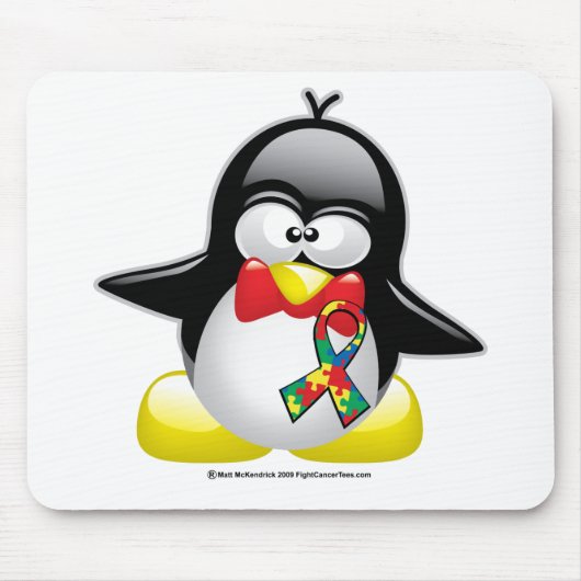 Autism Penguin Muismat (Voorkant)