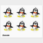 Autism Penguin Ronde Sticker (Vel)