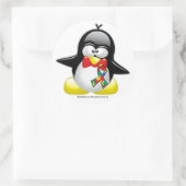 Autism Penguin Ronde Sticker (Tas)