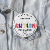 Autism Pin  ID Neurodiversity club Ronde Button 4,0 Cm (In situ)