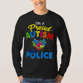 Autism Police Autism Awareness Accepteert Support  T-shirt (Voorkant)