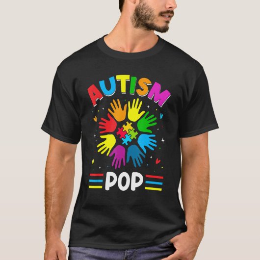 Autism Pop Love Autism Awareness Family Matching T-shirt (Voorkant)