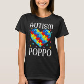 Autism Poppo Matching Family Heart Autism Awarenes T-shirt (Voorkant)