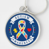 Autism - Premium Round Sleutelhanger (Voorkant)