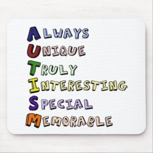 Autism Pride Cute Acrostic Muismat