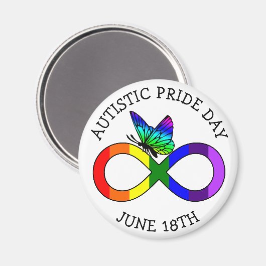 Autism Pride Day June 18th Magnet (Voorkant / Achterkant)
