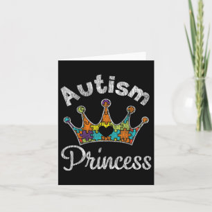 Autism Princess Daughter Family Autistic Awareness Kaart