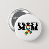 Autism Proud Mama Ronde Button 5,7 Cm (Voorkant /achterkant)