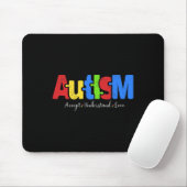 Autism Puzzle Accepteer om de liefdesautisme te be Muismat (Met muis)