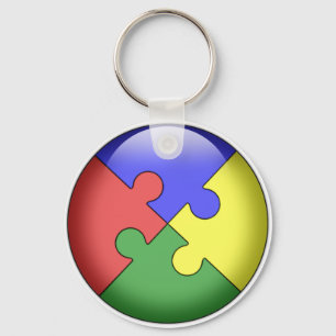 Autism Puzzle Ball Sleutelhanger