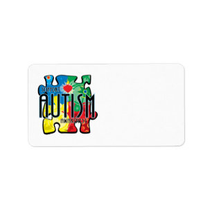 Autism Puzzle Etiket
