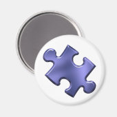 Autism Puzzle Piece Blue Magneet (Voorkant / Achterkant)