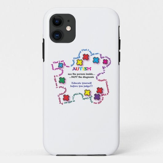 Autism Puzzle Piece Case-Mate iPhone Case (Achterkant)