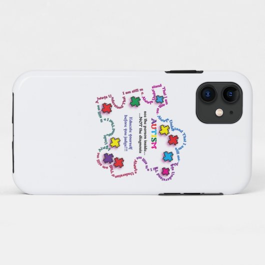 Autism Puzzle Piece Case-Mate iPhone Case (Achterkant (horizontaal))