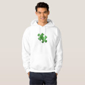 Autism Puzzle Piece Green Hoodie (Voorkant volledig)