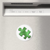 Autism Puzzle Piece Green Magneet (Insitu (Vaatwasser))