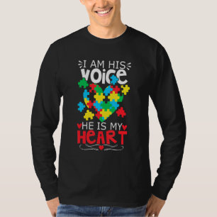 Autism Puzzle Piece Heart I Am's Voice Women's A T-shirt