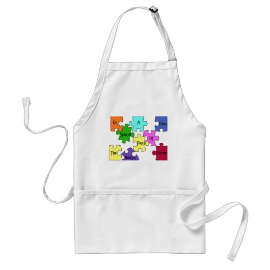 Autism Puzzle Piece Standaard Schort (Voorkant)
