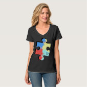 Autism Puzzle Piece T-shirt (Voorkant volledig)