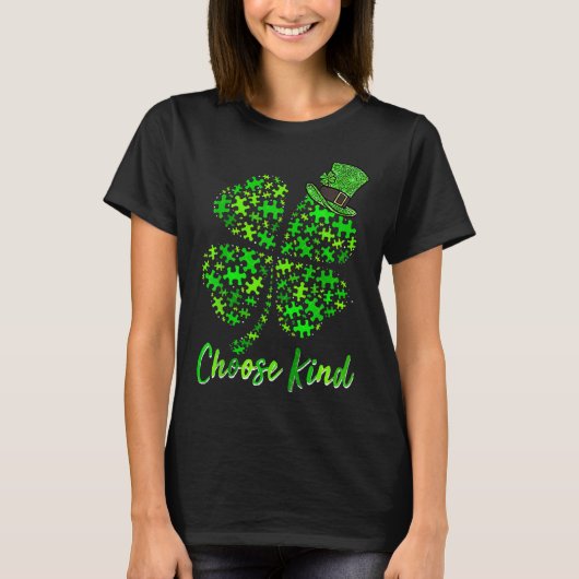 Autism Puzzle Pieces St Patrick Day shirt is a gre (Voorkant)