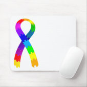 Autism Puzzle Ribbon Muismat (Met muis)