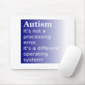 Autism Quote Muismat (Met muis)