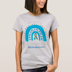 Autism Rainbow In April We Wear Blue Autism Awaren T-shirt