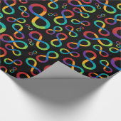 Autism Rainbow Infinity Neurodiversity Cadeaupapier (Hoek)