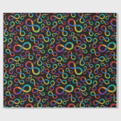 Autism Rainbow Infinity Neurodiversity Cadeaupapier (Vlak)
