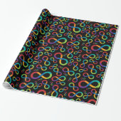 Autism Rainbow Infinity Neurodiversity Cadeaupapier (Uitgerold)