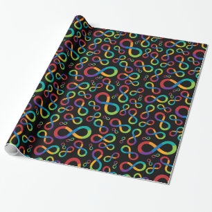 Autism Rainbow Infinity Neurodiversity Cadeaupapier