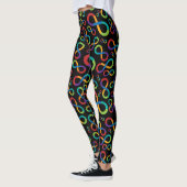 Autism Rainbow Infinity Neurodiversity Leggings (Links)