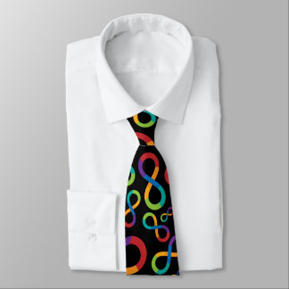 Autism Rainbow Infinity Neurodiversity Stropdas