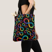 Autism Rainbow Infinity Neurodiversity Tote Bag (Dichtbij)