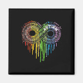 Autism Rainbow Infinity Symbol Aswareness Magneet (Voorkant)