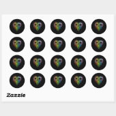 Autism Rainbow Infinity Symbol Aswareness Ronde Sticker (Vel)