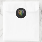 Autism Rainbow Infinity Symbol Aswareness Ronde Sticker (Tas)