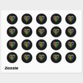 Autism Rainbow Infinity Symbol Aswareness Ronde Sticker (Vel)