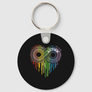 Autism Rainbow Infinity Symbol Aswareness Sleutelhanger