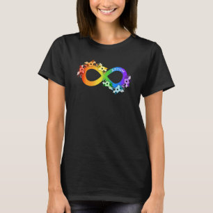 Autism Rainbow Infinity Symbol Autism Child Autism T-shirt