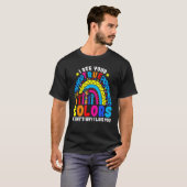 Autism Rainbow-trend Ik zie je ware kleuren waar i T-shirt (Voorkant volledig)