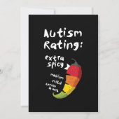 Autism Rating Extra Spicy T-Shirt Save The Date (Voorkant)