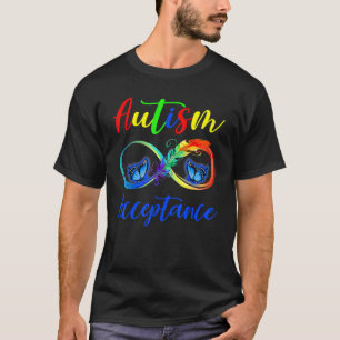 Autism Red in plaats van oneindige acceptatie vlin T-shirt
