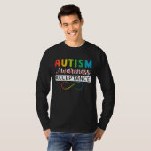Autism Red Instead Acceptance Not Awareness Autism T-shirt (Voorkant volledig)