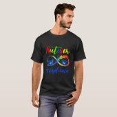 Autism Red Instead Infinity Acceptance Butterfly T-shirt (Voorkant volledig)