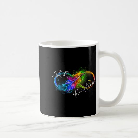 Autism Red Instead Infinity Symbol Autistic Accept Koffiemok (Rechts)