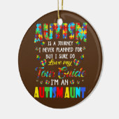 Autism Reis nooit geplande rondleiding tante Keramisch Ornament (Links)